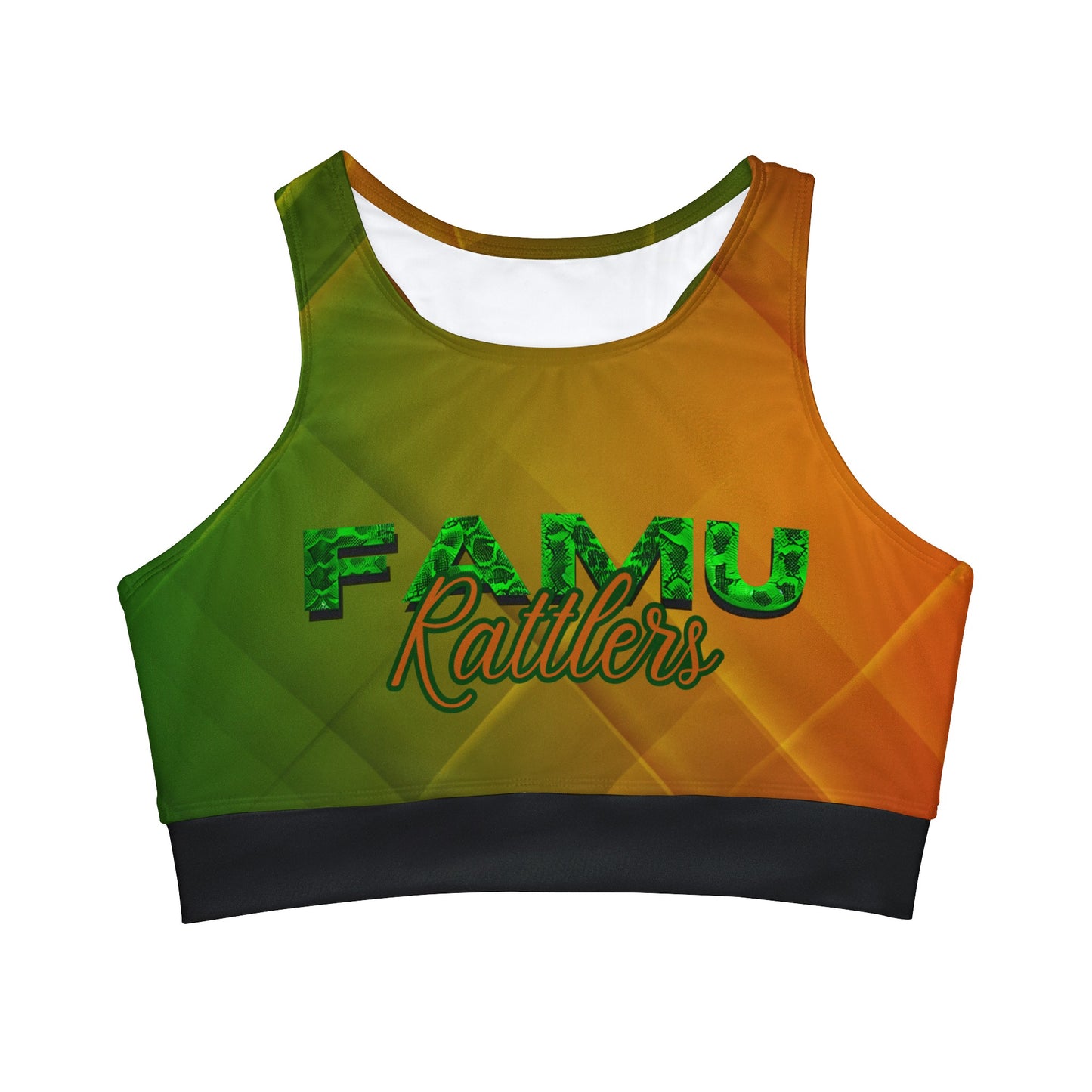 FAMU High Neck Crop Bikini Top