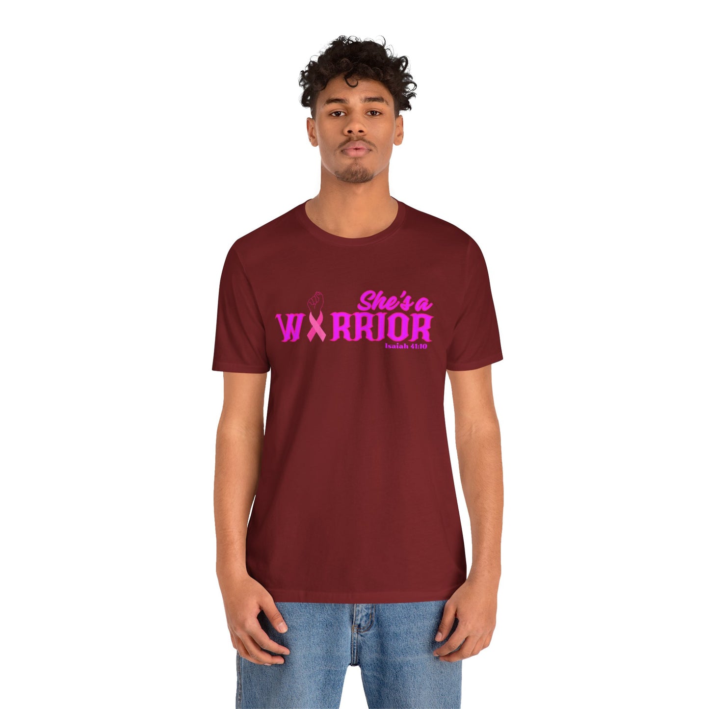 SHE'S A WARRIOR 2 - Unisex Jersey Short Sleeve Tee