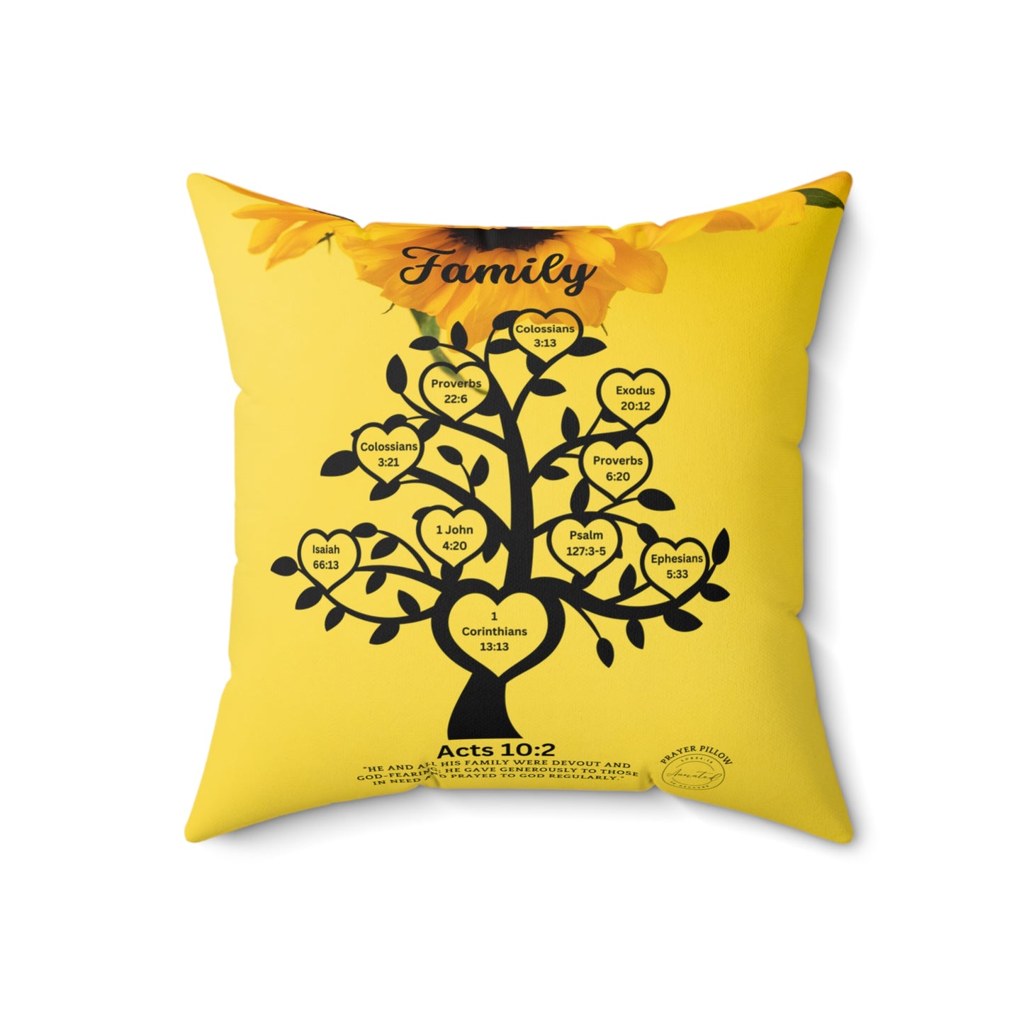 FAMILY ACTS 10:2 PRAYER PILLOW -  4
