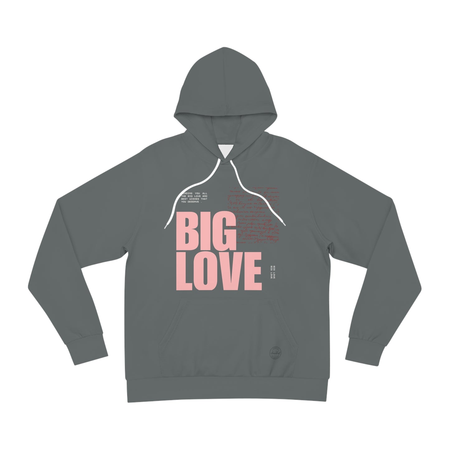 Big Love Fashion Hoodie - Stylish Valentine's Day Long Sleeve Sweatshirt, Cozy Winter Top, Trendy Heart Design Pullover, Cute Romantic