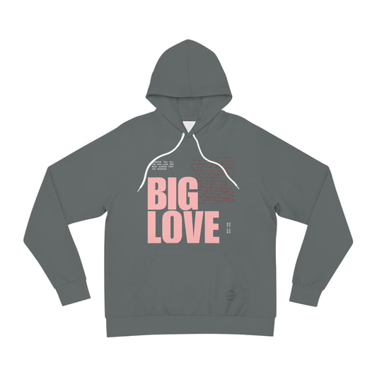 Big Love Fashion Hoodie - Stylish Valentine's Day Long Sleeve Sweatshirt, Cozy Winter Top, Trendy Heart Design Pullover, Cute Romantic
