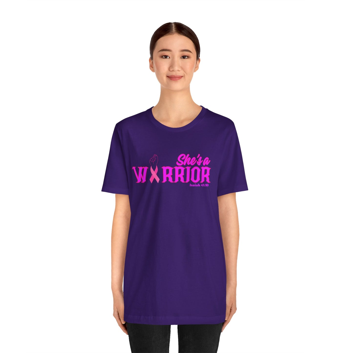 SHE'S A WARRIOR 2 - Unisex Jersey Short Sleeve Tee