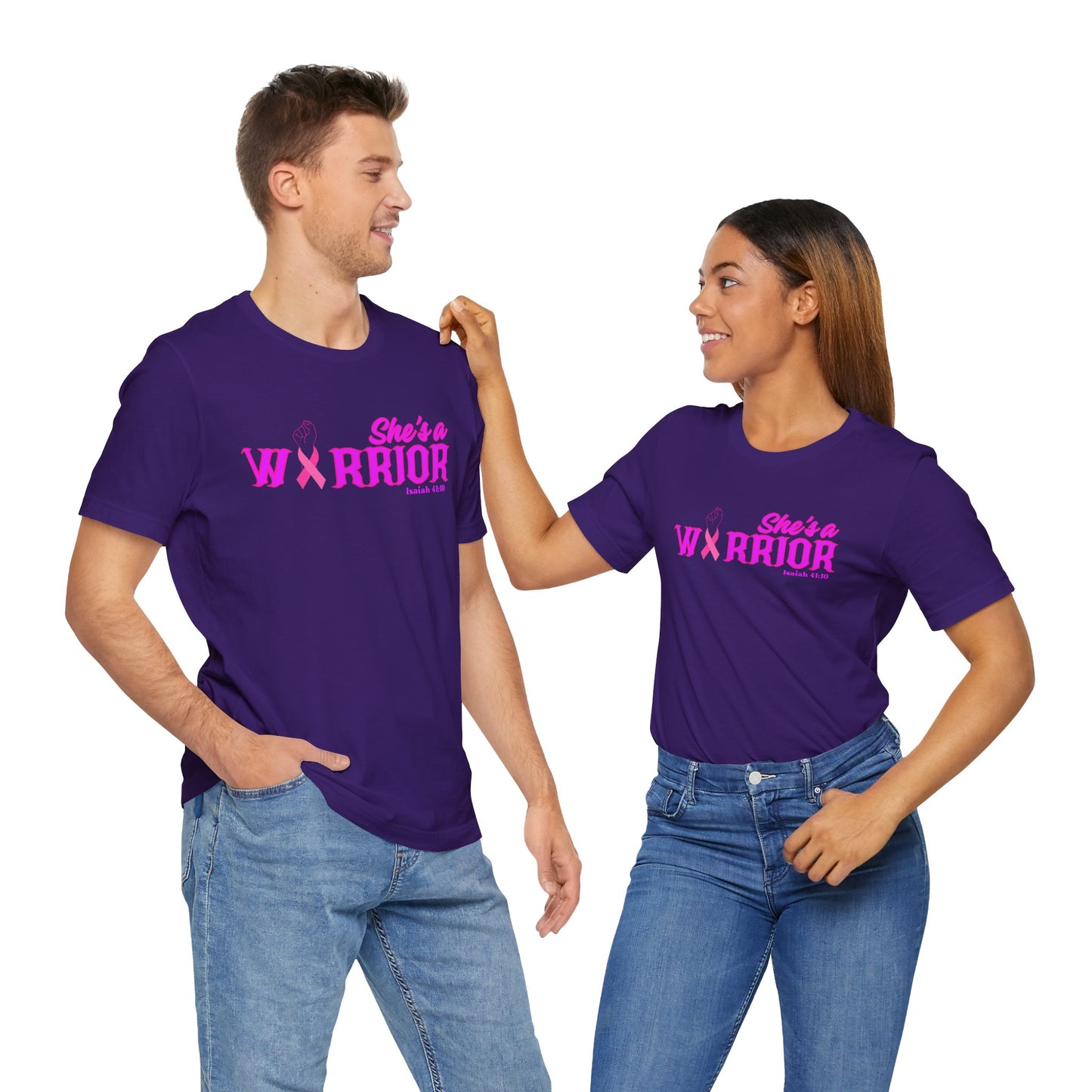 SHE'S A WARRIOR 2 - Unisex Jersey Short Sleeve Tee