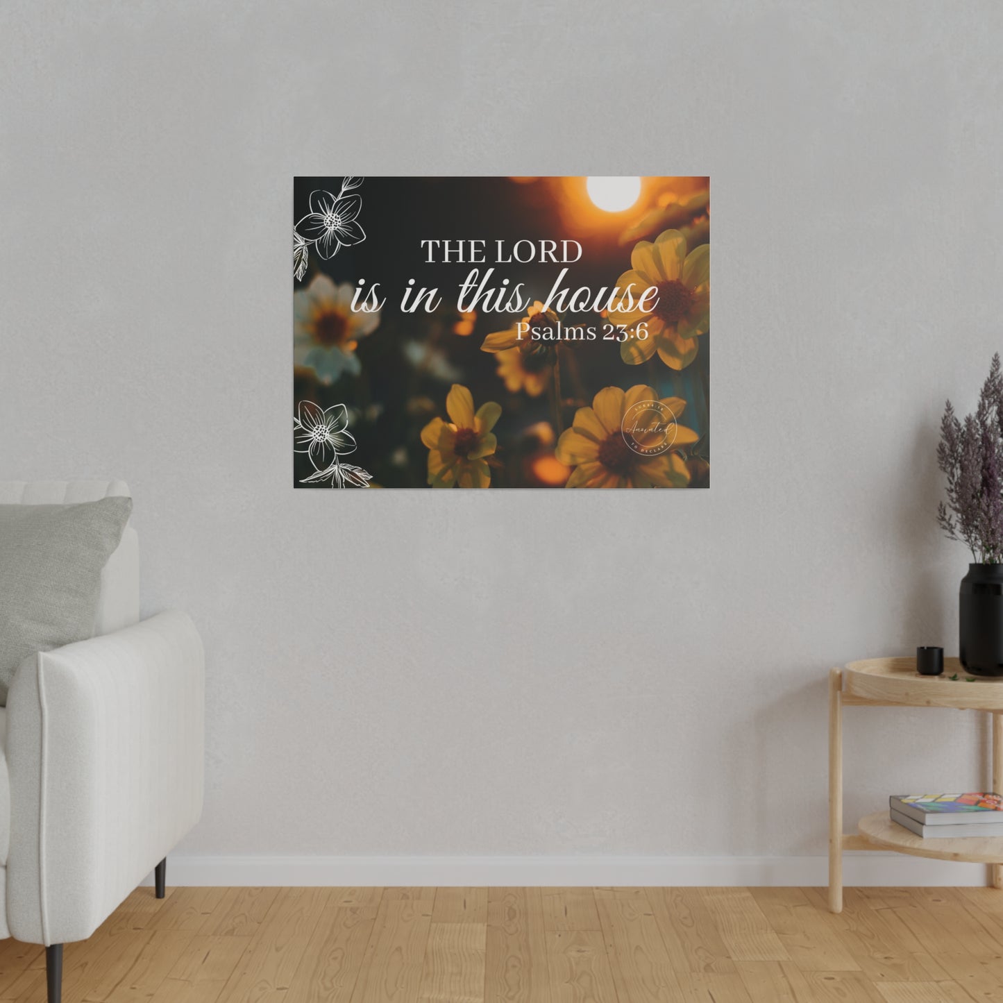 THE LORD IS IN THE HOUSE 1- Matte Canvas, Stretched, 0.75"