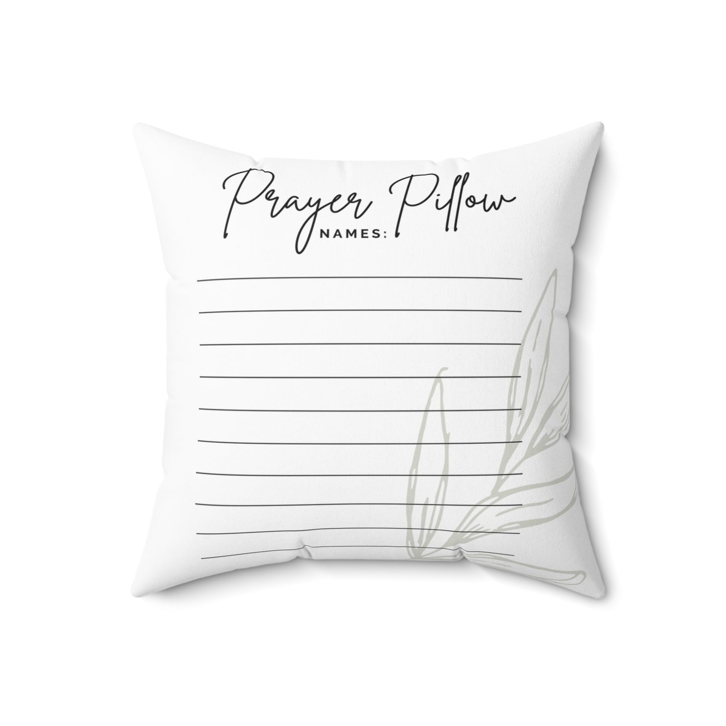 FAMILY PRAYER LUKE 18:1 - Faux Suede Square Pillow - 12