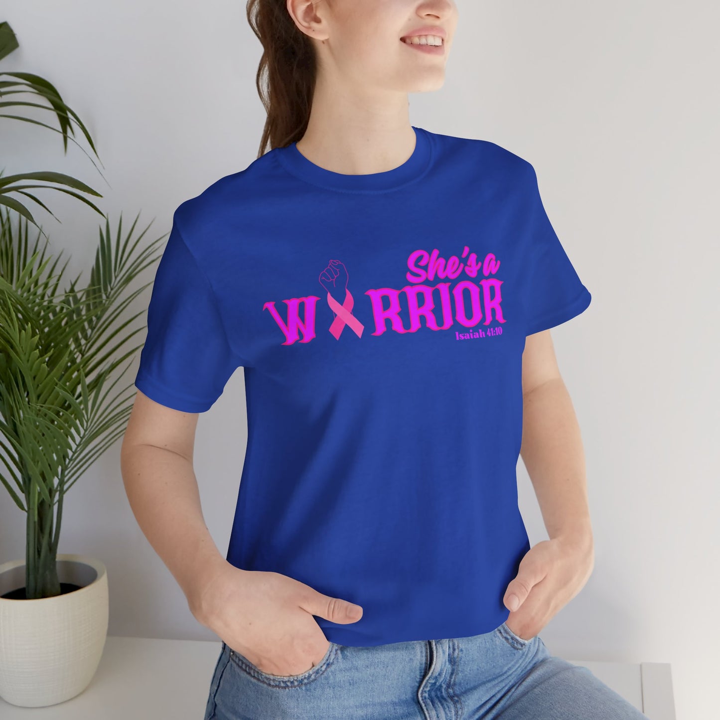 SHE'S A WARRIOR 2 - Unisex Jersey Short Sleeve Tee