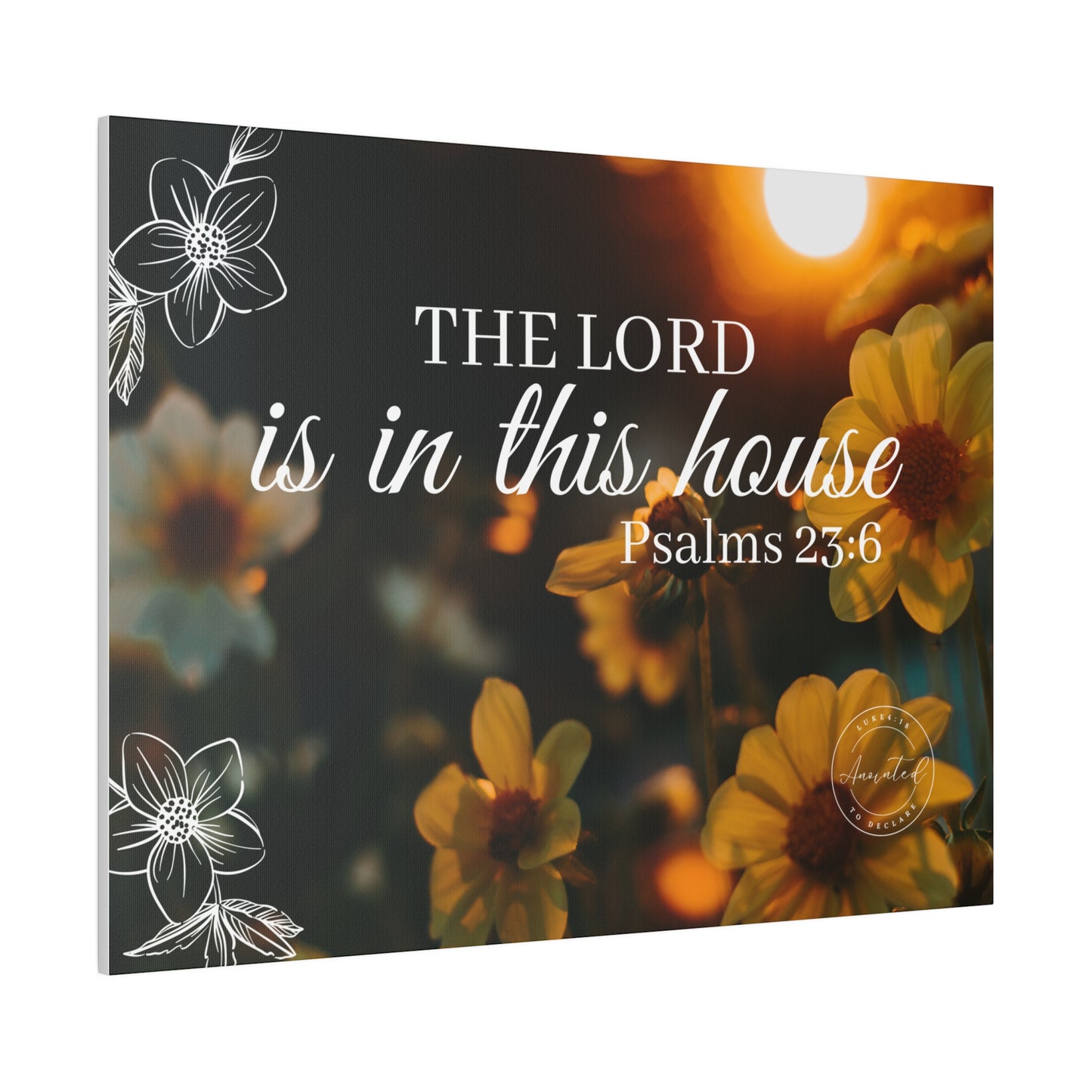 THE LORD IS IN THE HOUSE 1- Matte Canvas, Stretched, 0.75"