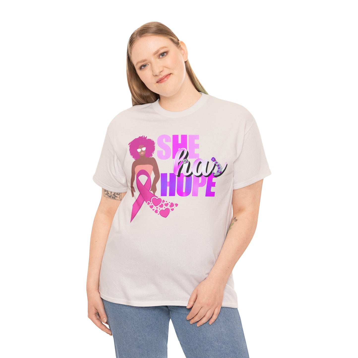 SHE HAS HOPE 3 -Heavy Cotton Tee