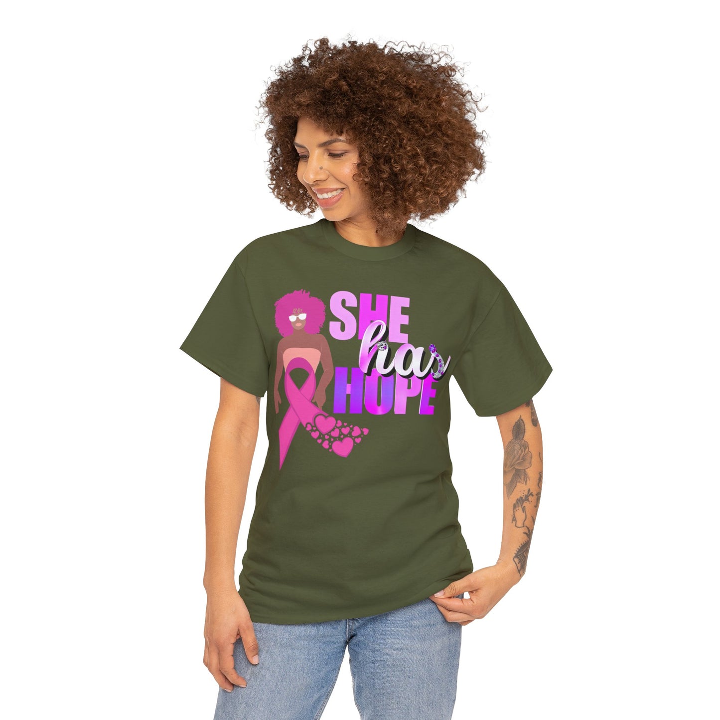 SHE HAS HOPE 3 -Heavy Cotton Tee