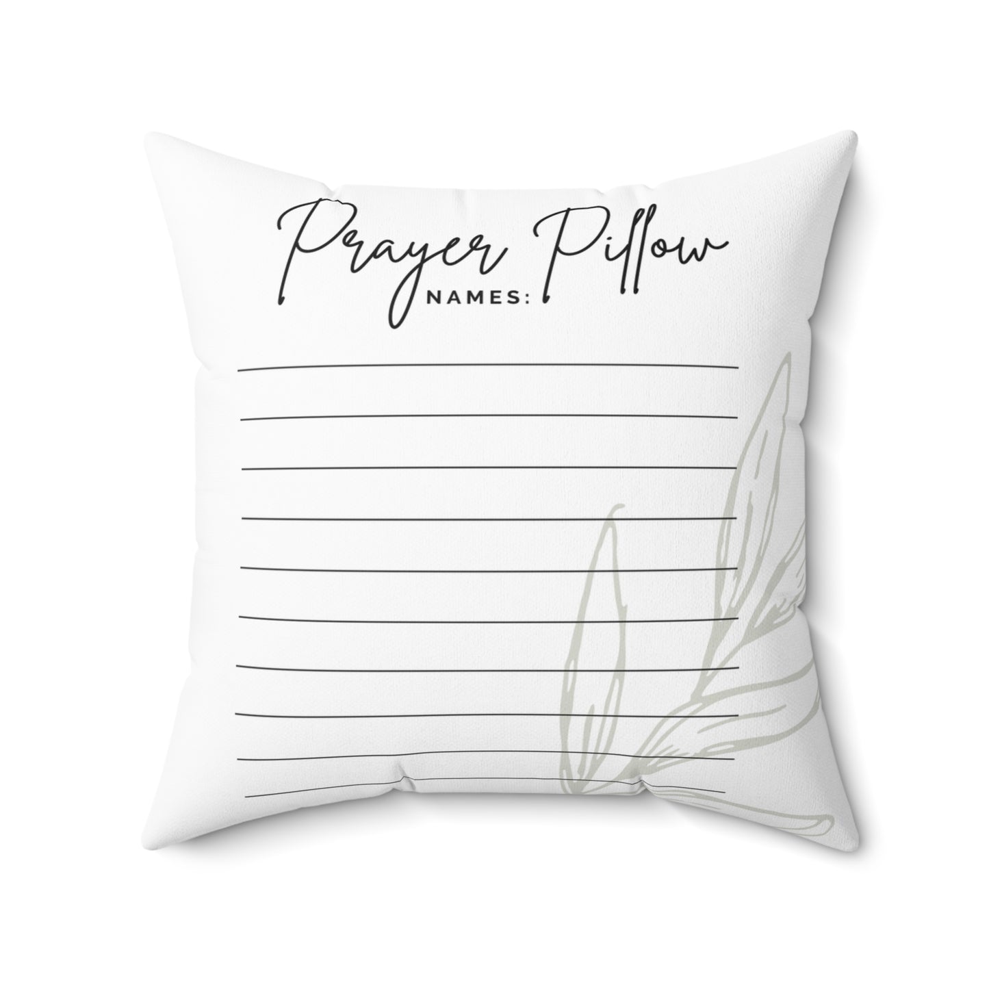 FAMILY PRAYER LUKE 18:1 - Faux Suede Square Pillow - 12