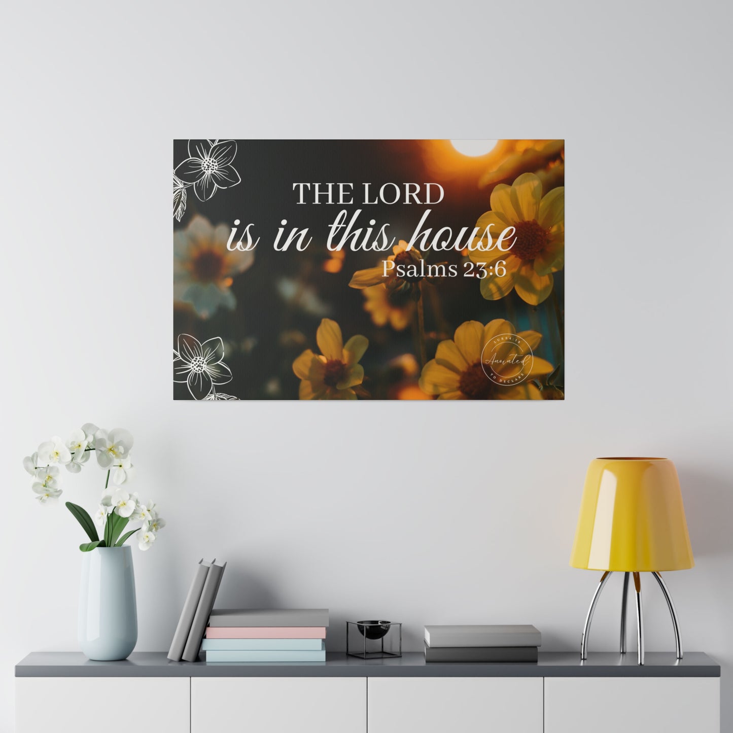 THE LORD IS IN THE HOUSE 1- Matte Canvas, Stretched, 0.75"