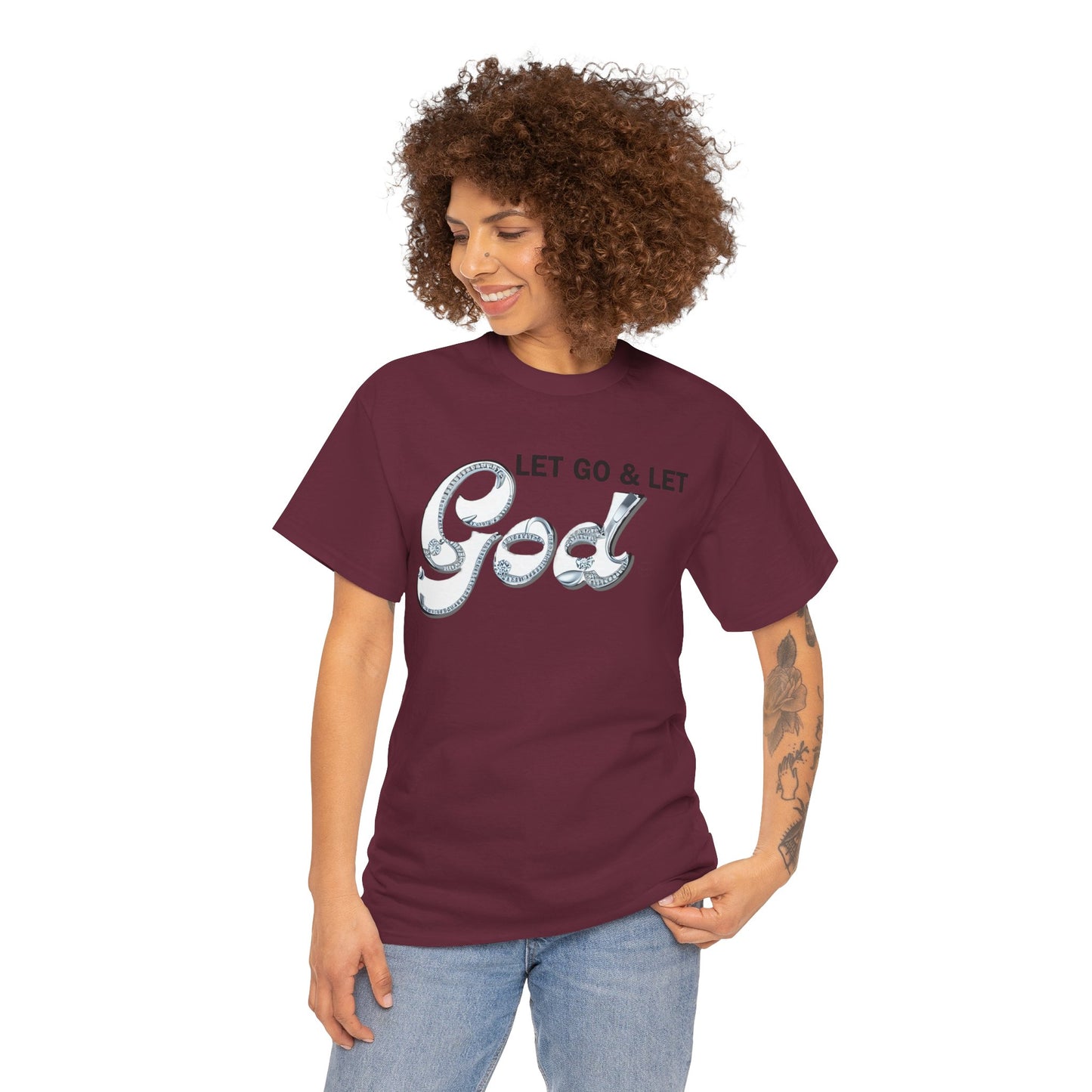 LET GO & LET GOD 2 - 5- Unisex Heavy Cotton Tee