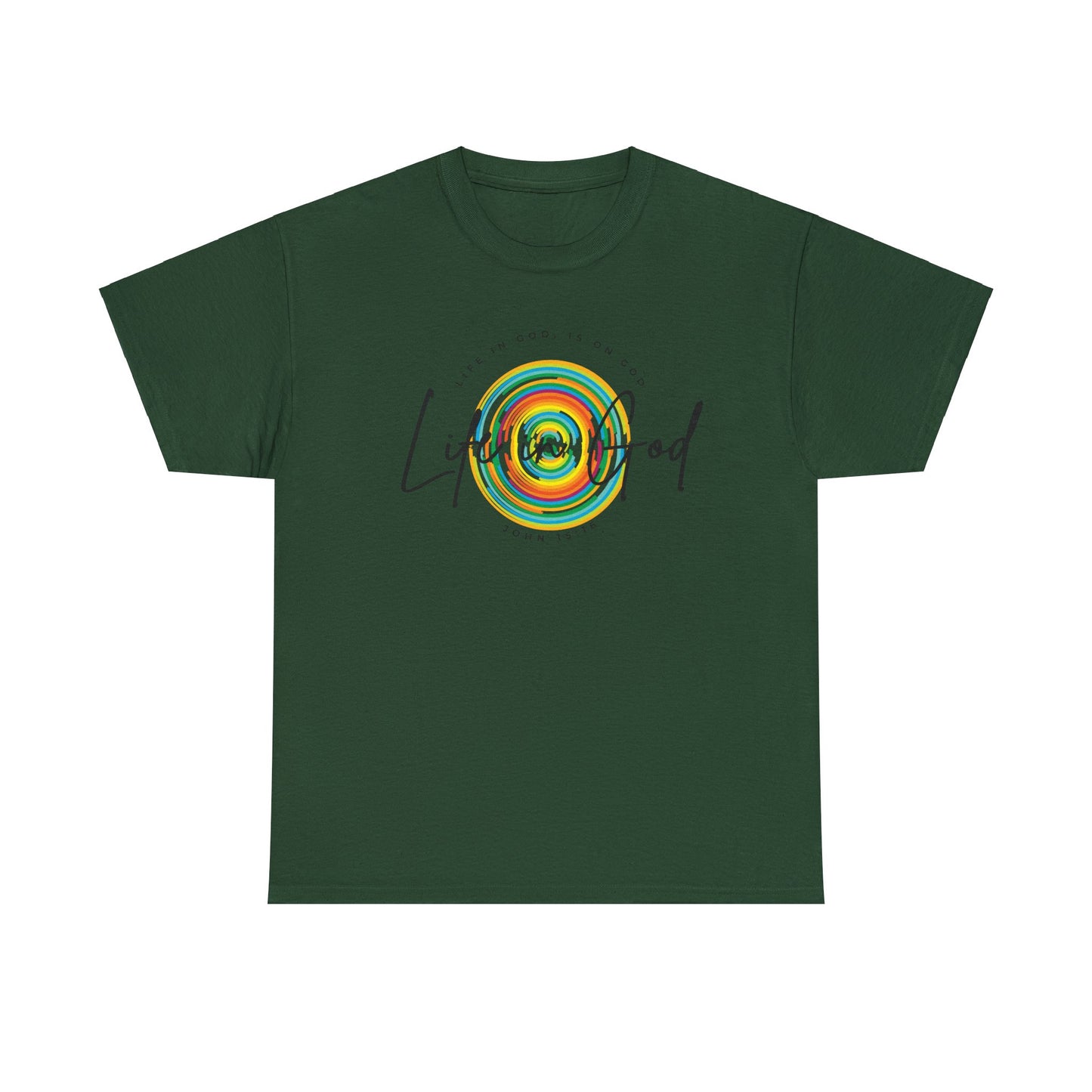 LIFE IN GOD 1 - Unisex Heavy Cotton Tee