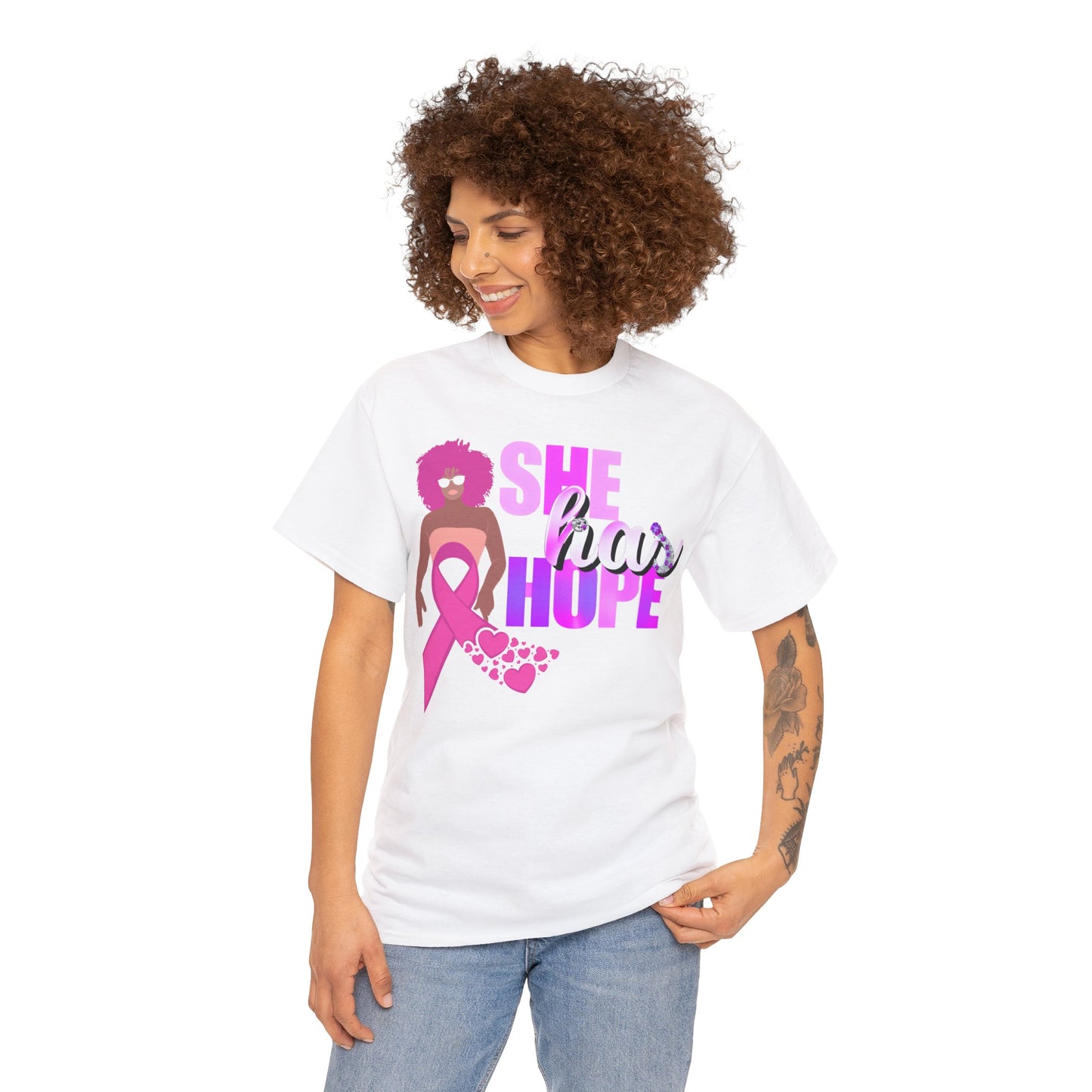 SHE HAS HOPE 3 -Heavy Cotton Tee