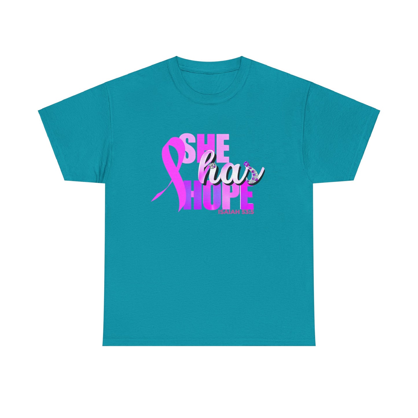 SHE HAS HOPE  1- Unisex Heavy Cotton Tee