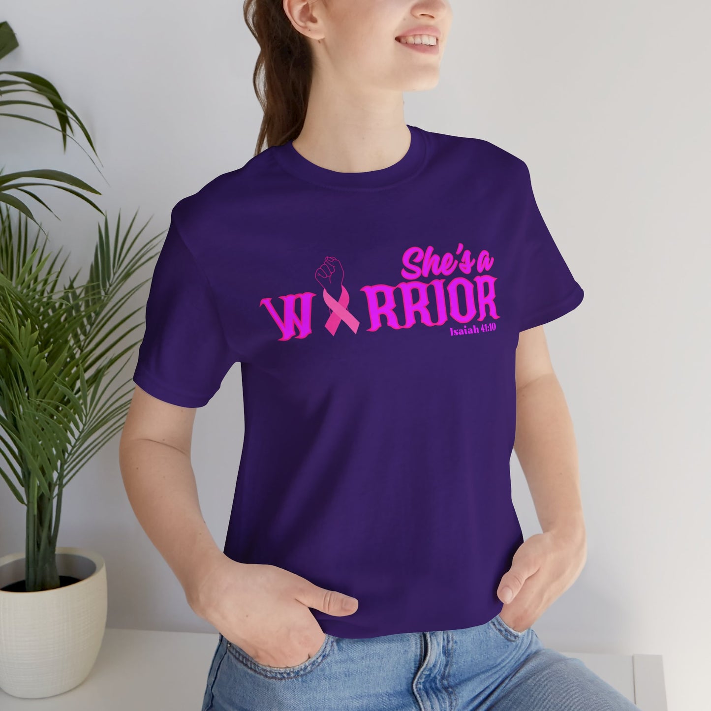 SHE'S A WARRIOR 2 - Unisex Jersey Short Sleeve Tee