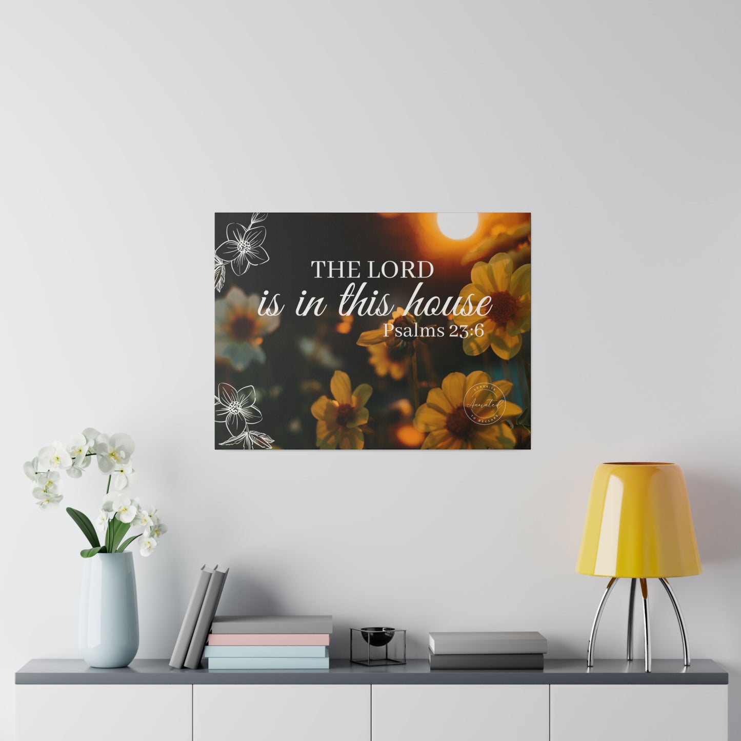 THE LORD IS IN THE HOUSE 1- Matte Canvas, Stretched, 0.75"
