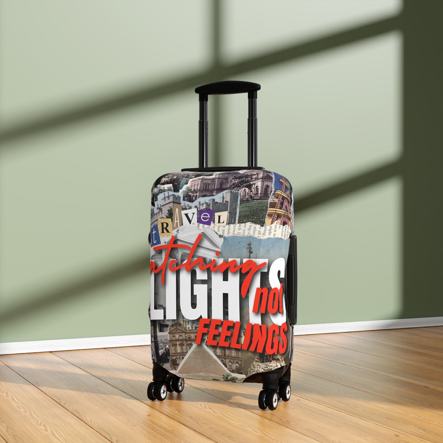 Travel Luggage Cover - Stylist Catching Flights not Feelings