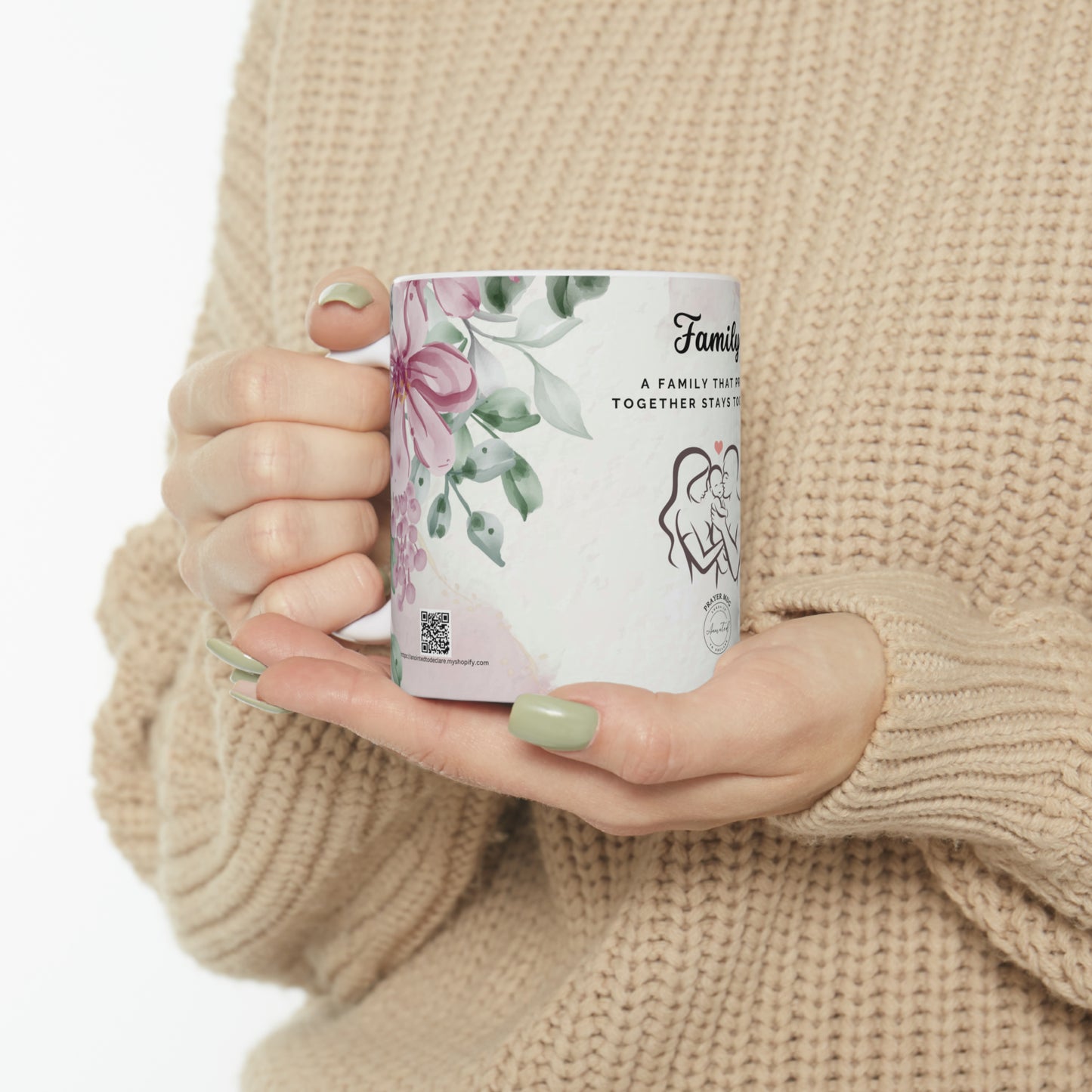 A FAMILY THAT PRAYS 1 -Ceramic Mug, 11oz