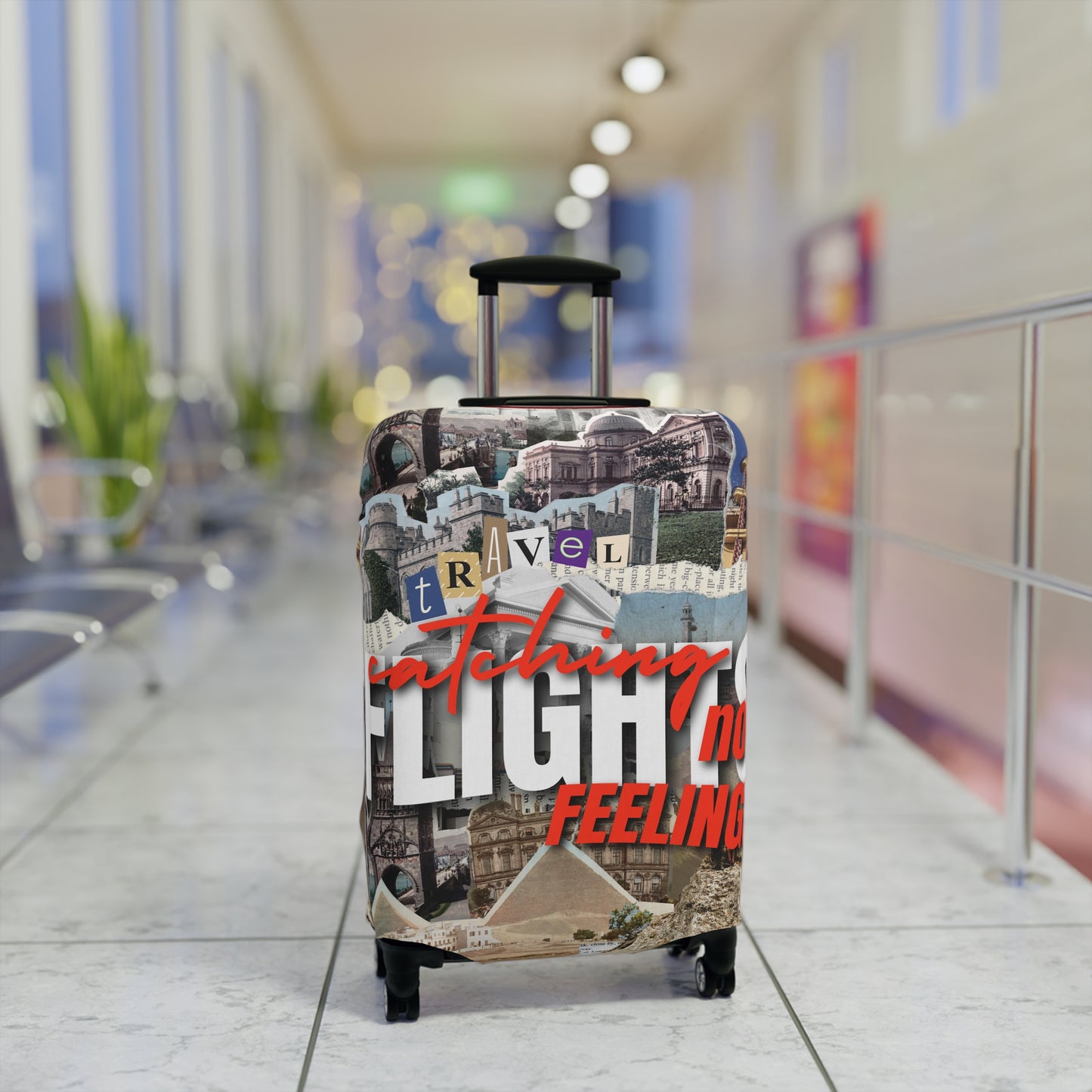 Travel Luggage Cover - Stylist Catching Flights not Feelings