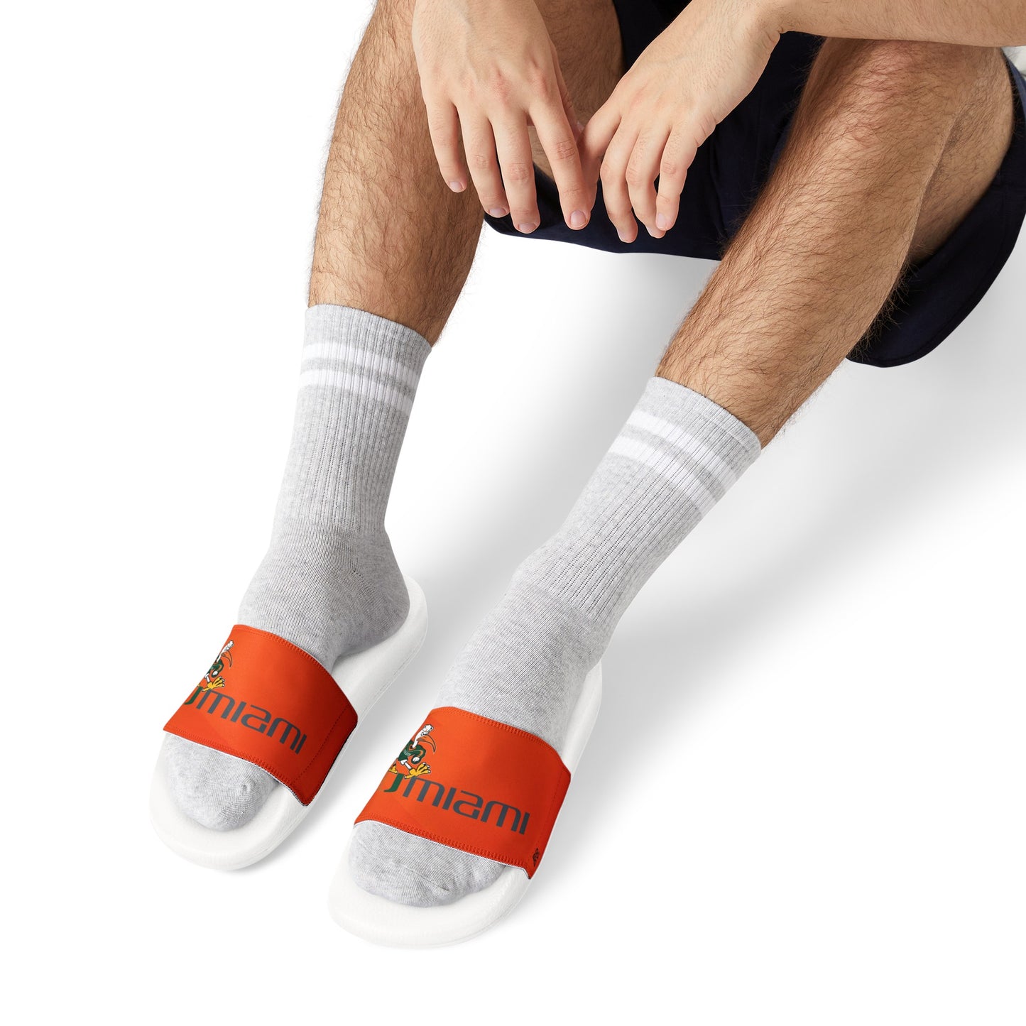 MIAMI HURRICANES PU Slide Sandals