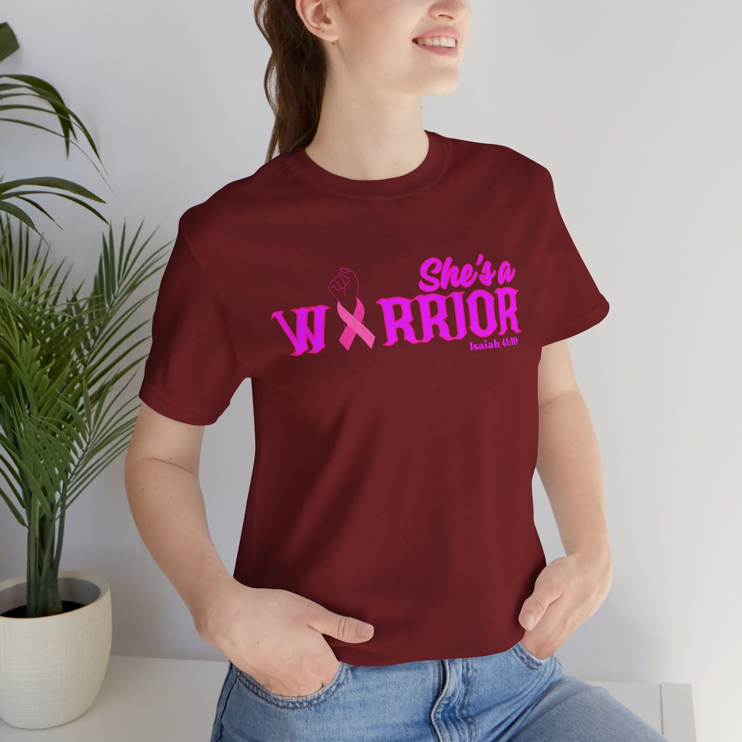 SHE'S A WARRIOR 2 - Unisex Jersey Short Sleeve Tee