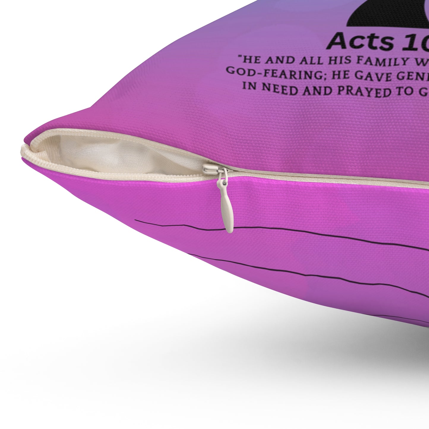 FAMILY ACTS 10:2 PRAYER PILLOW - 6