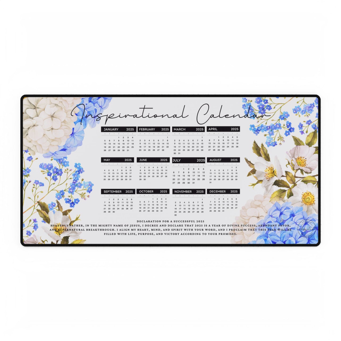Inspirational Desk Mats with 2026 Calendar