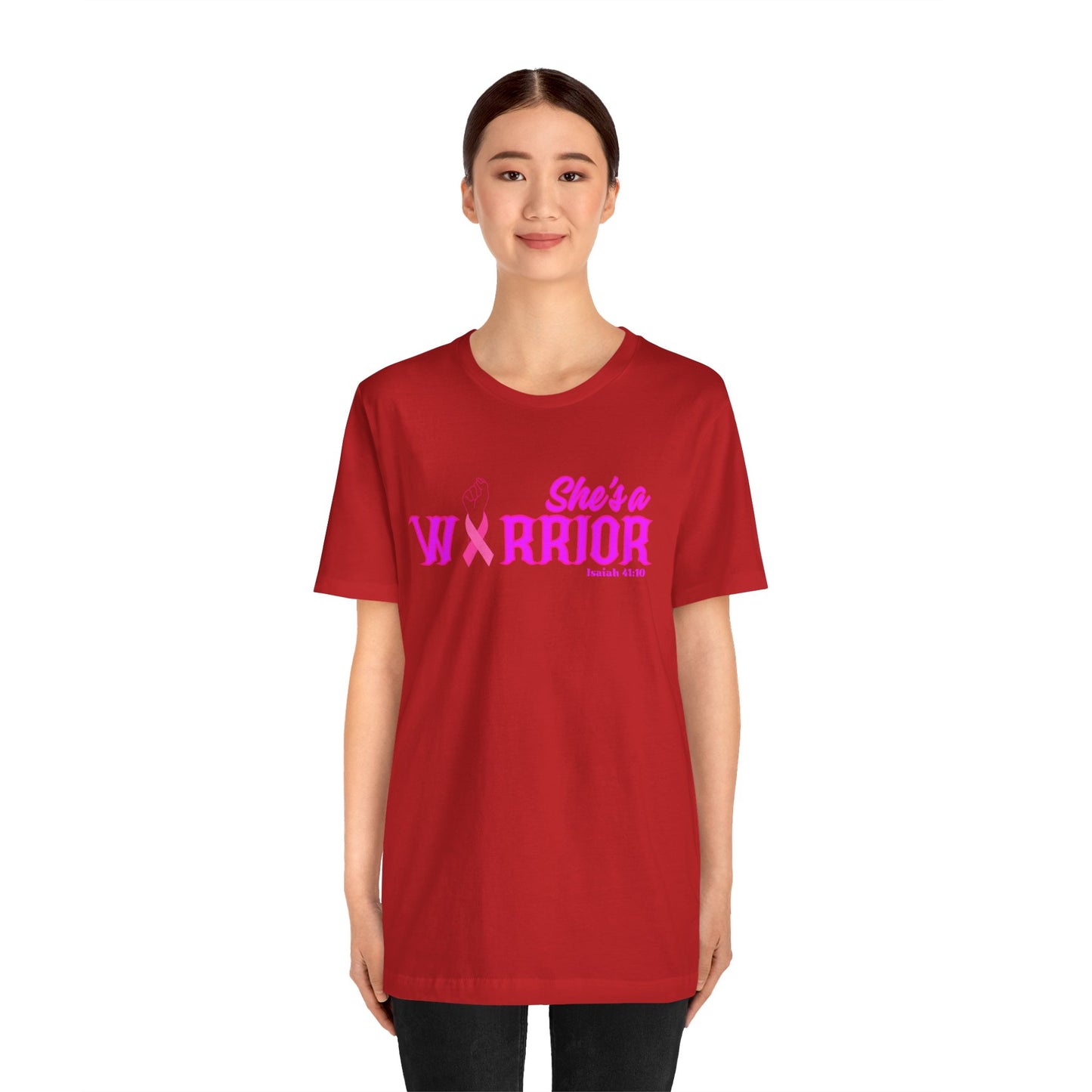SHE'S A WARRIOR 2 - Unisex Jersey Short Sleeve Tee