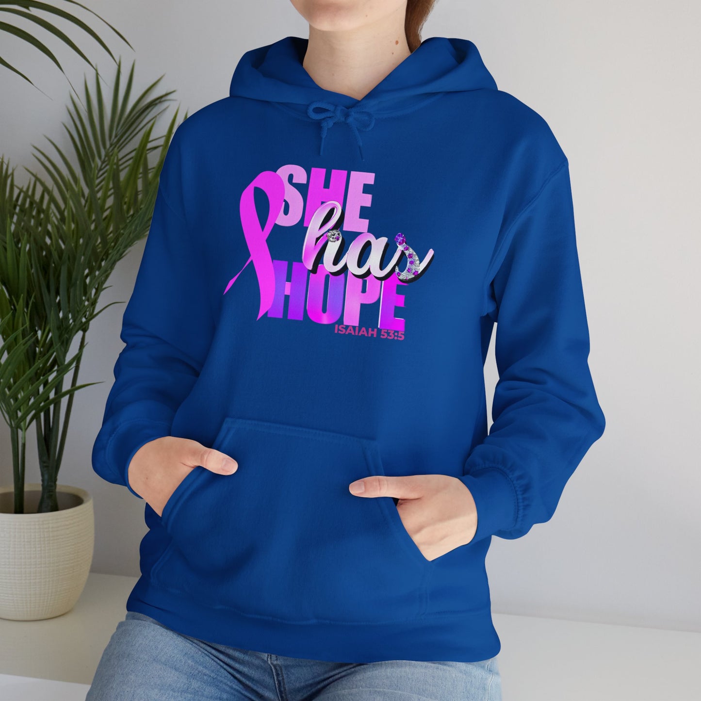 SHE HAS HOPE 1- Heavy Blend™ Hooded Sweatshirt
