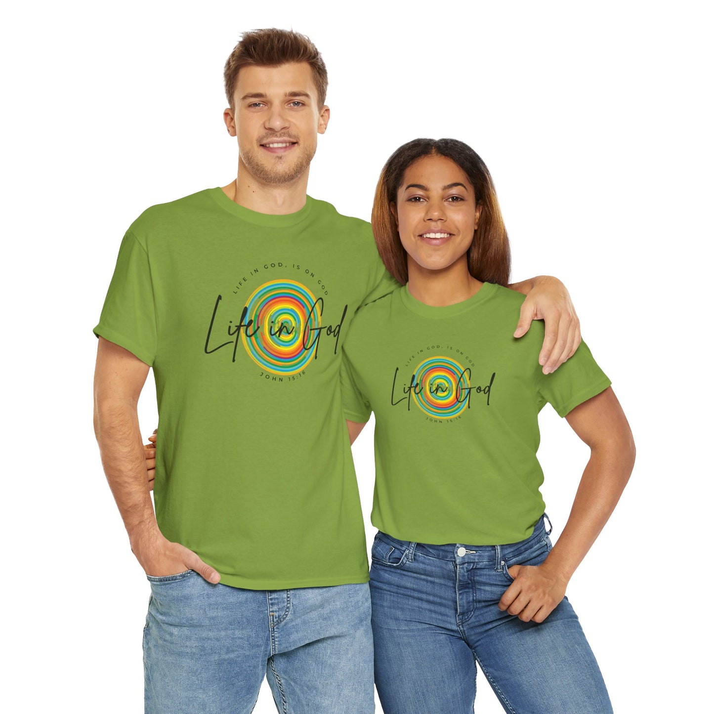 LIFE IN GOD 1 - Unisex Heavy Cotton Tee