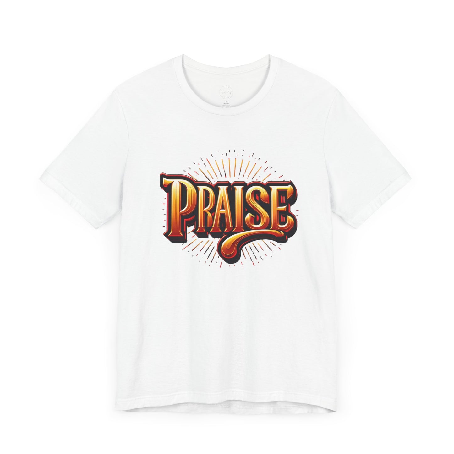 Praise Tee, Religious Shirt, Christian Apparel, Unisex Jersey Tee, Bright Design, Inspirational T-shirt