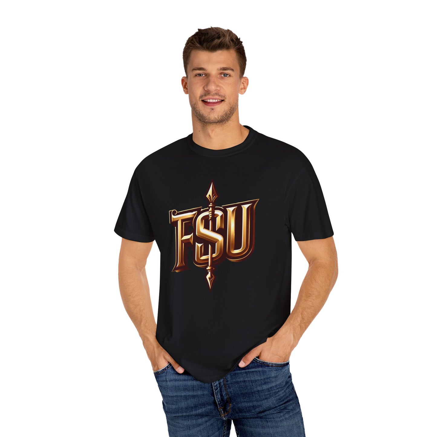 FSU Team Spirit T-Shirt with quick reference to War Chant on the Back, Garnet and Gold Unisex Tee, Seminoles Fan Apparel, Game Day Shirt